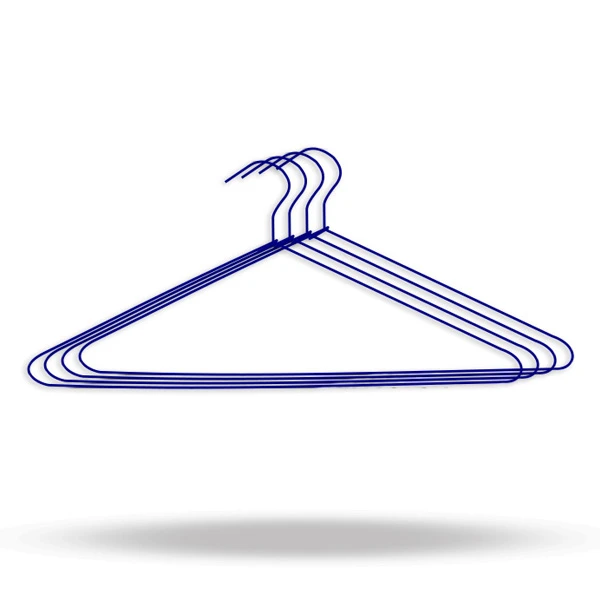 Intecsum Percha forrada grande 42 cm. color azul 500 u.