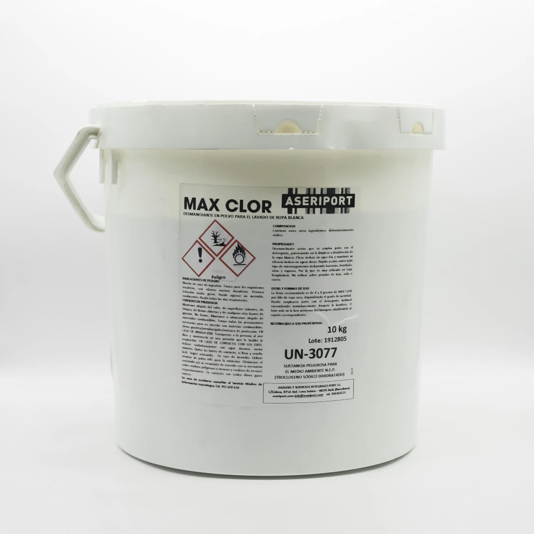 intecsum max-clor-agente-blanqueante-con-cloro-10-kg