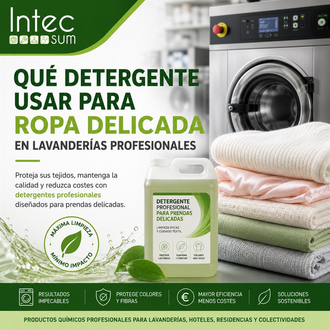 Que jabon usar en lavanderia industrial Intecsum