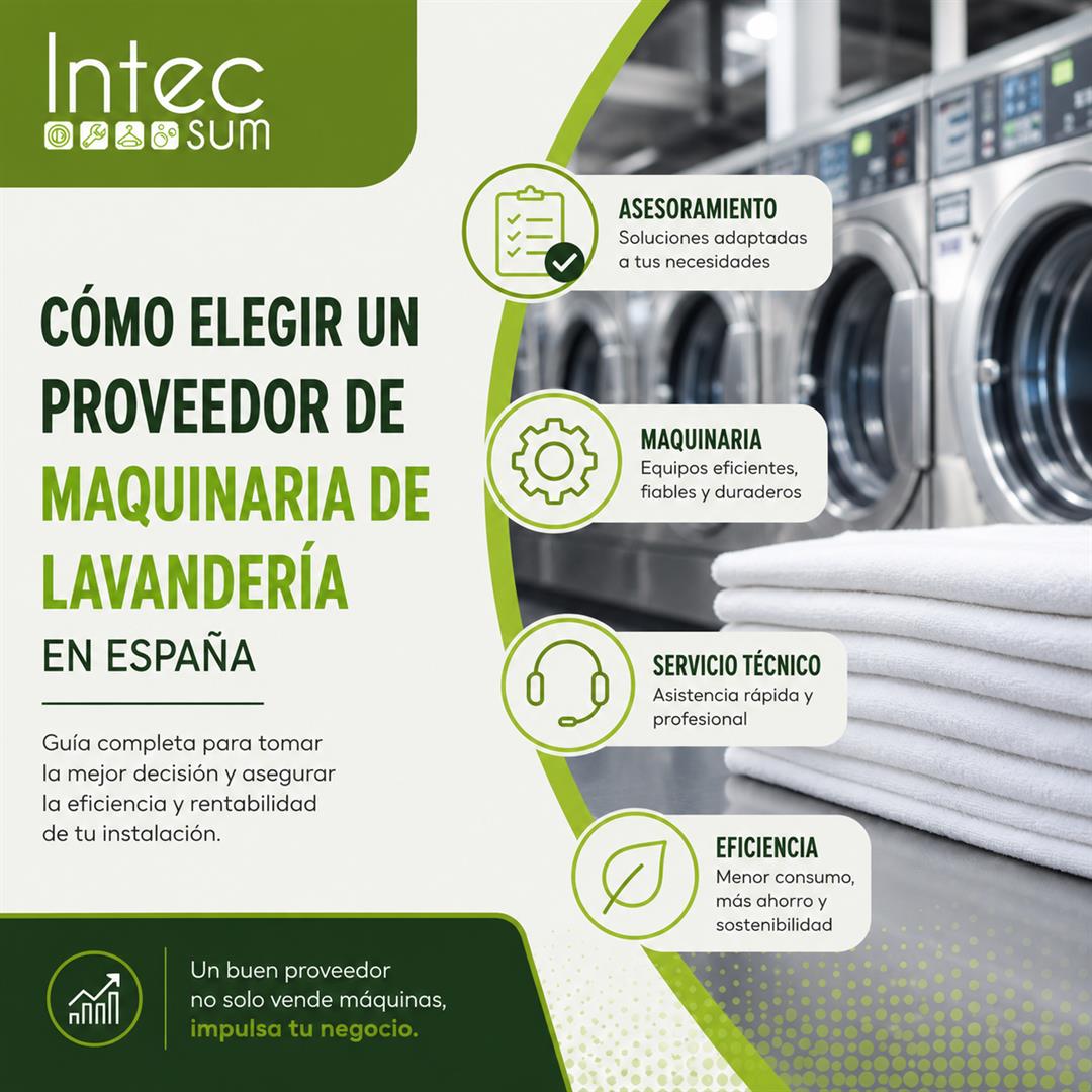 Elegir proveedor maquinaria lavanderia