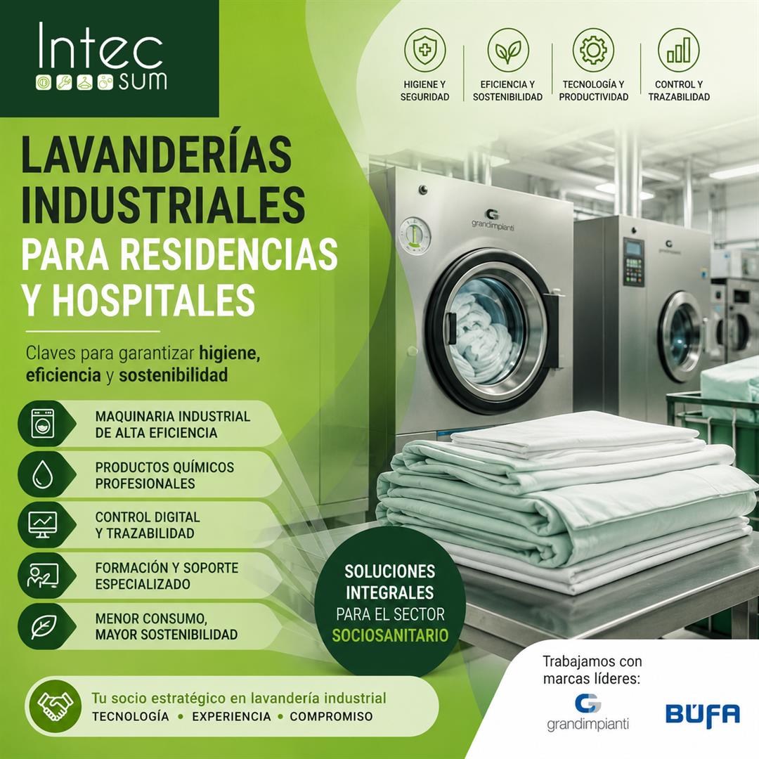 Lavanderías industriales residencias y hospitales