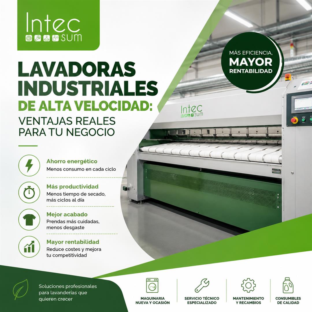 lavadoras industriales de alta velocidad