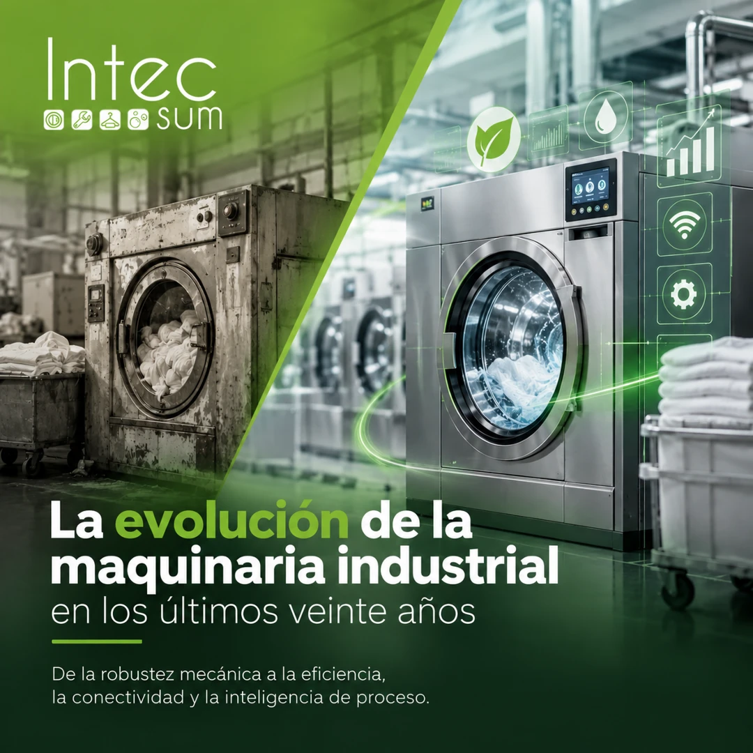 Evolución de la maquinaria de lavandería industrial durante los últimos veinte años